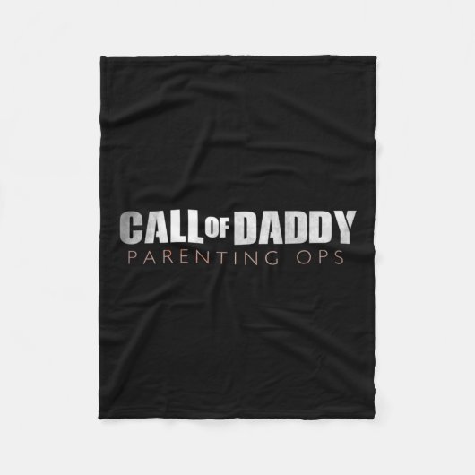 Vater-Ruf von Daddy Elterning Ops Geschenk Fleecedecke (Vorderseite)