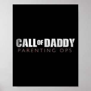 Vater-Ruf von Daddy Elterning Ops Geschenk Poster