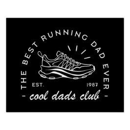 Vater-Run-Club Marathonläuferin Sportästhetik Poster