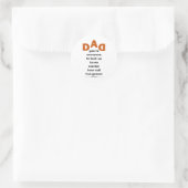 Vater Runder Aufkleber (Tasche)