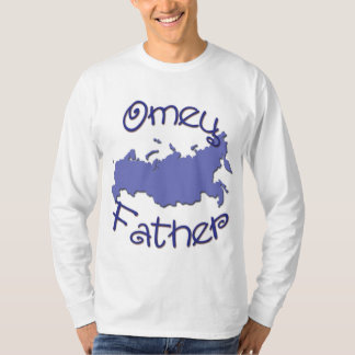 Vater-(russische) Karte T-Shirt