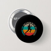 Vater S Biathlon-Runner-Marathon für Väter Button (Vorne & Hinten)