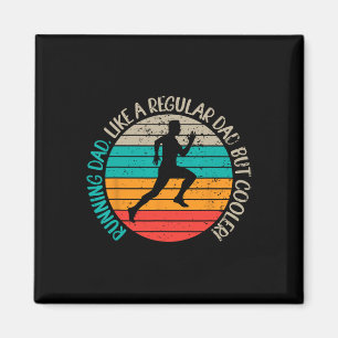 Vater S Biathlon-Runner-Marathon für Väter Magnet