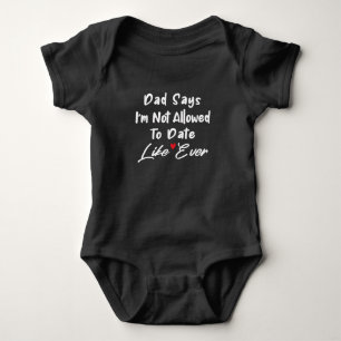 Vater sagt, ich sei nicht erlaubt, ein Baby Girl G Strampler