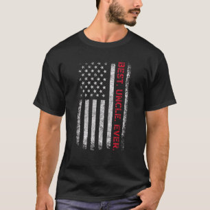Vater sagt mit amerikanischer Fahne nie, was der b T-Shirt