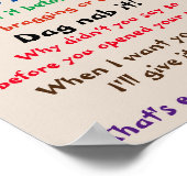 VATER SAGTE IMMER POSTER (Ecke)