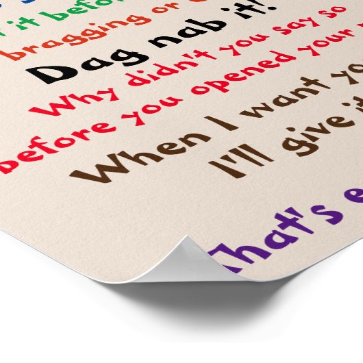 VATER SAGTE IMMER POSTER (Ecke)