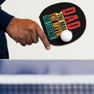 Vater-Sängerin Mythos Tischtennis Schläger