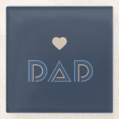 Vater, Säule der Ehre Glasuntersetzer (Vorderseite)