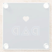 Vater, Säule der Ehre Glasuntersetzer (Rückseite)