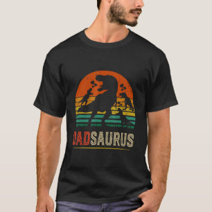 Vater saurus Rex Daddy Dinosaurier 3 Kinder Vater' T-Shirt