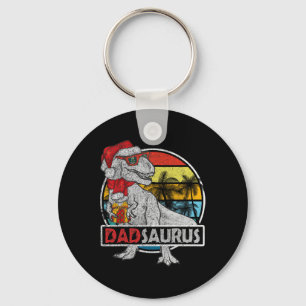 Vater Saurus T Rex Dinosaur Familie Matching Xmas Schlüsselanhänger