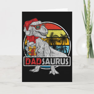 Vater Saurus T Rex Dinosaurier Familie Passendes X Karte