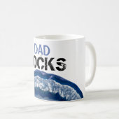 *~* VATER schaukelt Stein-blauen lapidarachat Kaffeetasse (VorderseiteRechts)