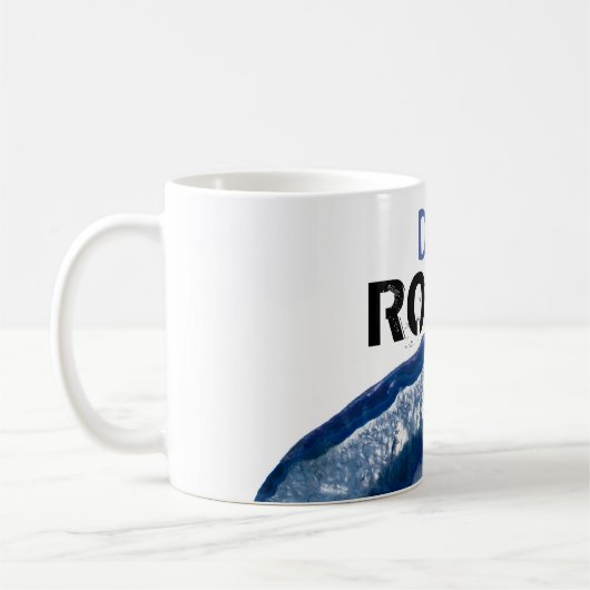 *~* VATER schaukelt Stein-blauen lapidarachat Kaffeetasse (Links)