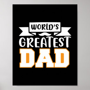 Vater schenkt den größten Vater der Welt Poster