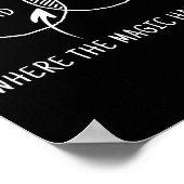 Vater scherzt, wo die Magie passiert Poster (Ecke)