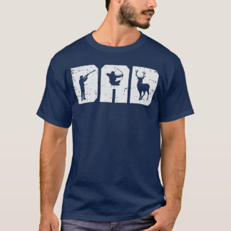 Vater Schieß Bogenschießen Reh Bogenschütze Bogen T-Shirt