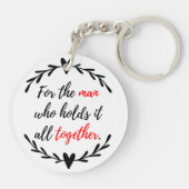 Vater Schlüsselanhänger - Zentimentliches Geschenk (Rückseite)