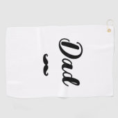 Vater-Schnurrbart Golfhandtuch (Horizontal)