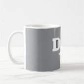 Vater Schnurrbart Tasse Grau und Weiß (Links)