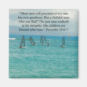 Vater-Schrifts-Boote auf Wasser Magnet