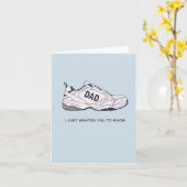 Vater Schuhe Vatertagskarte Karte (Gelbe Blume)