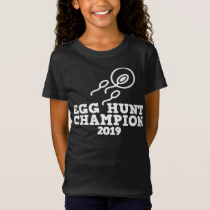 Vater Schwangerschaft Ankündigung Egg Jagd Champio T-Shirt