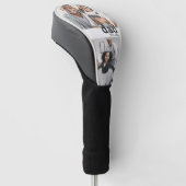 Vater Schwarz Weiß Foto Golf Headcover (angewinkelt)