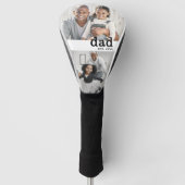 Vater Schwarz Weiß Foto Golf Headcover (Vorderseite)
