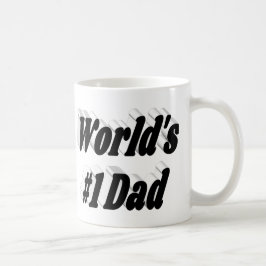 Vater Schwarzer Halbtext Kaffeetasse