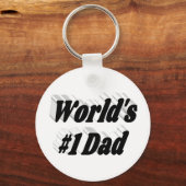 Vater schwarzer Text Schlüsselanhänger (Rückseite)