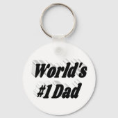 Vater schwarzer Text Schlüsselanhänger (Rückseite)