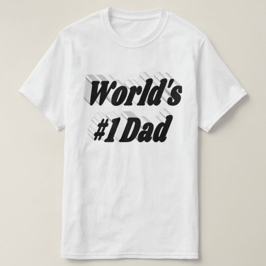 Vater schwarzer Text T-Shirt (Design vorne)