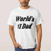 Vater schwarzer Text T-Shirt (Vorderseite)