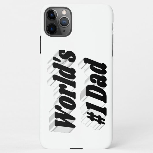 Vater Schwarzer Text Vathers Day iPhone Hülle (Rückseite)