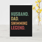 Vater schwimmen Legend Schwimmer Karte (Gelbe Blume)