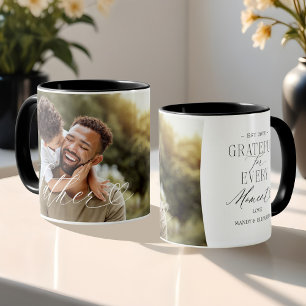 Vater Script Herz dankbar jeden Augenblick Foto Tasse