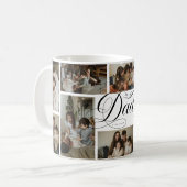Vater-Script-Typografie 10-Foto-Collage Kaffeetasse (Vorderseite Links)