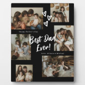 Vater-Script-Typografie 6-Foto-Collage Fotoplatte (Vorderseite)