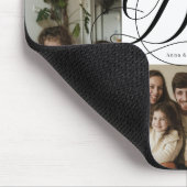 Vater-Script-Typografie 6-Foto-Collage Mousepad (Ecke)
