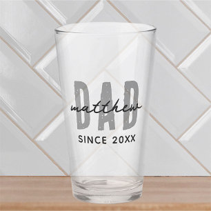 Vater seit 20XX Moderne, einfache Preppy Glas
