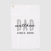 Vater seit 20XX Moderne, einfache Preppy Golfhandtuch (Vorderseite)