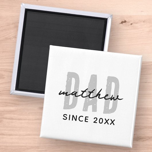 Vater seit 20XX Moderne, einfache Preppy Magnet