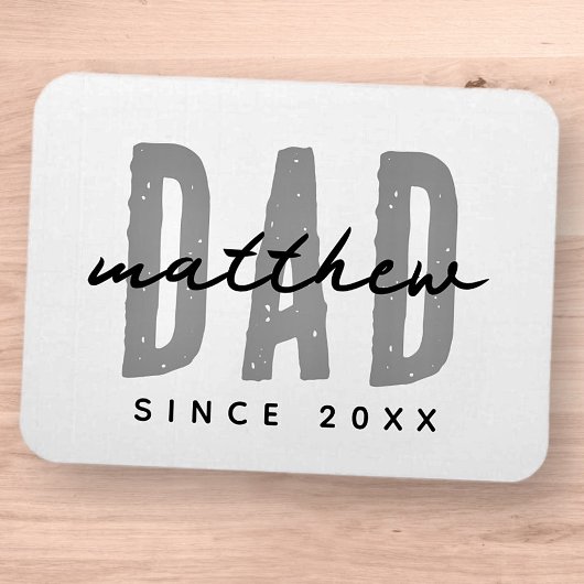 Vater seit 20XX Moderne, einfache Preppy Magnet