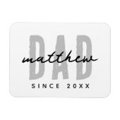 Vater seit 20XX Moderne, einfache Preppy Magnet (Horizontal)