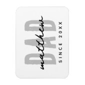 Vater seit 20XX Moderne, einfache Preppy Magnet (Vertikal)