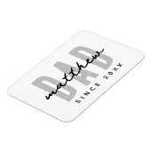 Vater seit 20XX Moderne, einfache Preppy Magnet (Linke Seite)