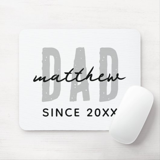 Vater seit 20XX Moderne, einfache Preppy Mousepad (Mit Mouse)