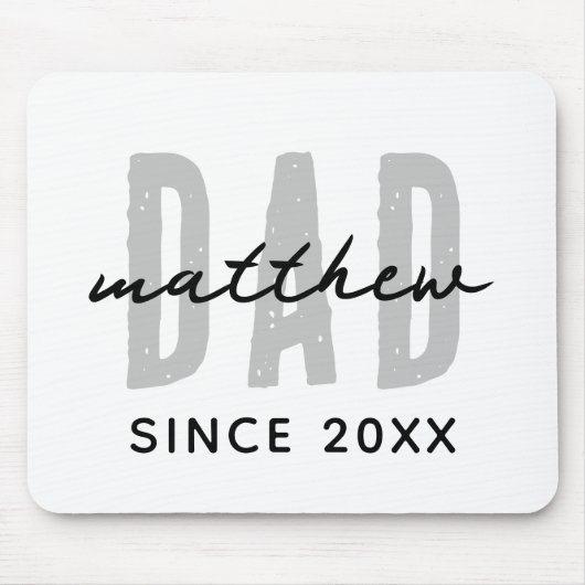 Vater seit 20XX Moderne, einfache Preppy Mousepad (Vorne)